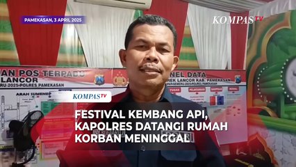 Festival Kembang Api Pamekasaan, Kapolres Datangi Rumah Korban Meninggal Dunia