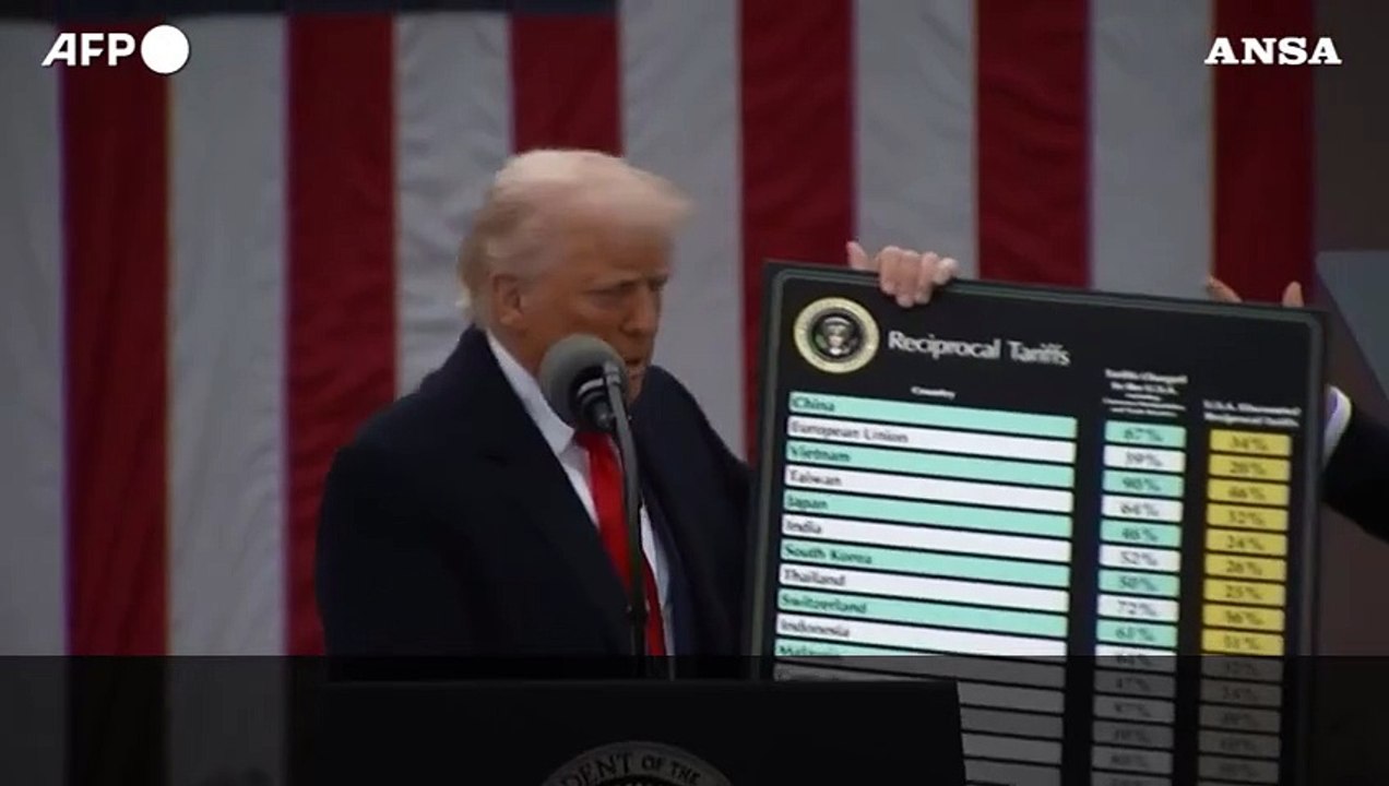 Dazi, Trump annuncia tariffe del 34% sulle importazioni cinesi