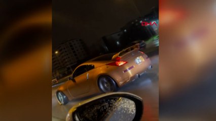 Bursa'da kaygan zeminde trafiği birbirine kattı