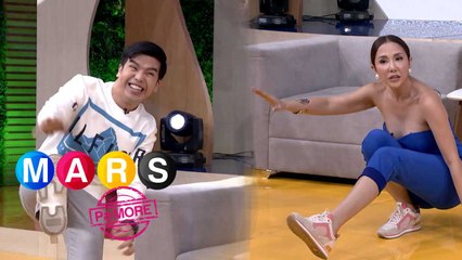 Maureen Larrazabal and Anthony Rosaldo try the Pump Squat Challenge | Mars Pa More (Stream Together)