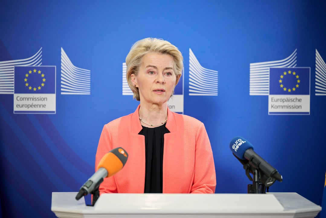 Von der Leyen dice que la UE "está preparada para responder" a los aranceles de Trump