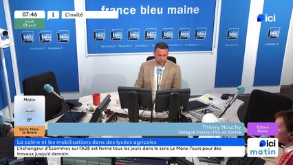 Invité de la rédaction Ici Maine Thierry Nouchy