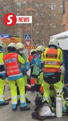 Two firefighters killed, three injured in underground parking fire in Madrid suburb
