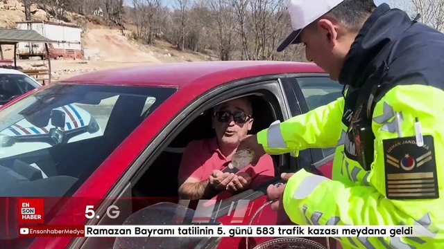 Ramazan Bayramı tatilinin 5. günü 583 trafik kazası meydana geldi