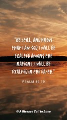 Word of God Psalm 46:10 Scripture Video