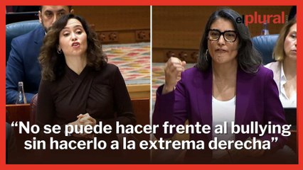 Ayuso, a Bergerot tras preguntarle por el acoso juvenil: "Acoso eres tú"