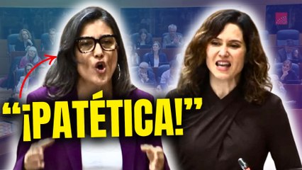 AYUSO retrata a la GRITONA 😱 BERGEROT por su PATETISMO: “¡ACOSO eres TÚ!”