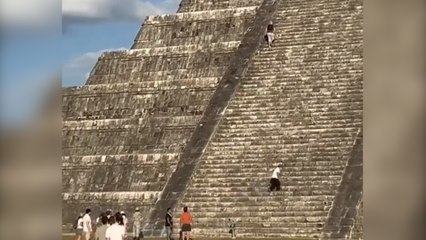 Tourist nach Besteigung eines alten Maya-Tempels in Mexiko verhaftet