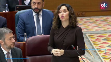 El repaso de Ayuso en un minuto a la hipocresía a toda la izquierda de Madrid: "Acoso eres tú"