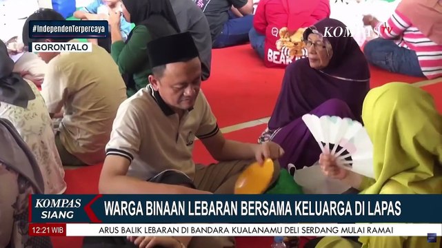 Momen Haru Warga Binaan Lapas Kota Gorontalo Nikmati Lebaran Bersama Keluarga