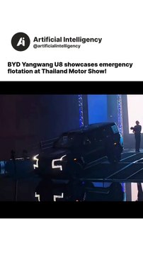 BYD Yangwang U8 showcases emergency flotation at Thailand Motor Show!
