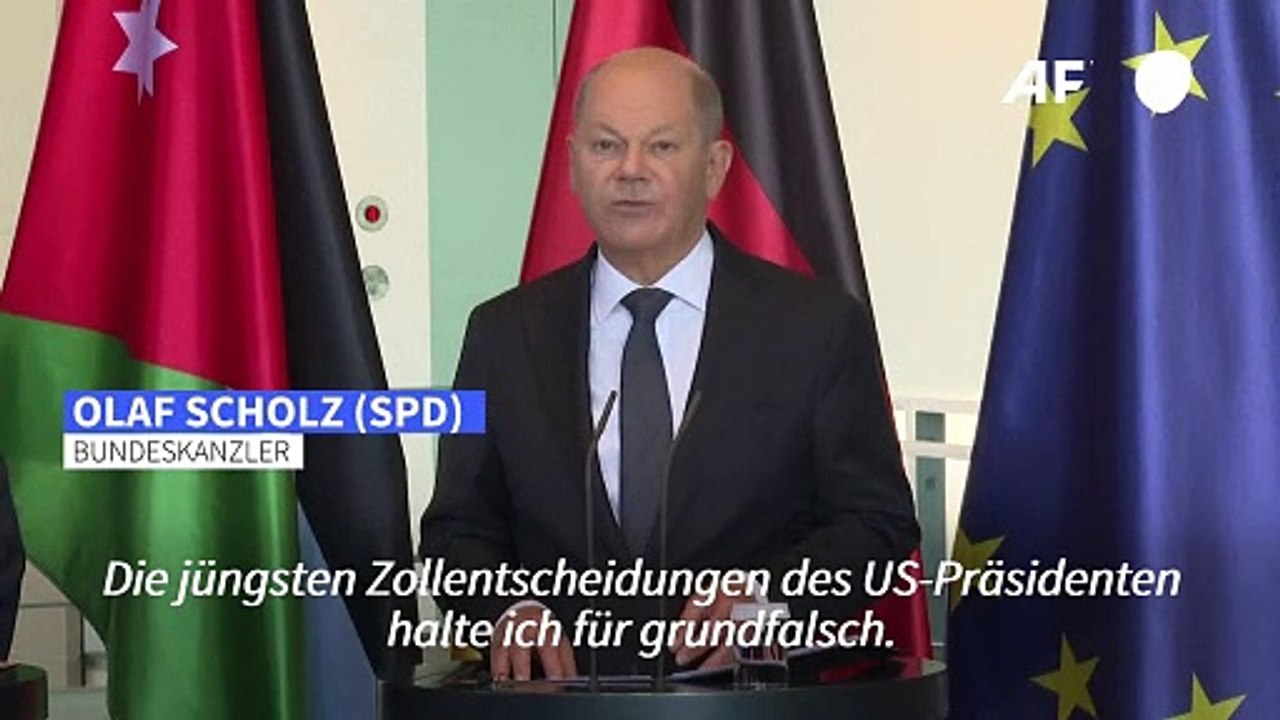 Scholz: Trumps US-Zölle 'Anschlag' auf globale Handelsordnung
