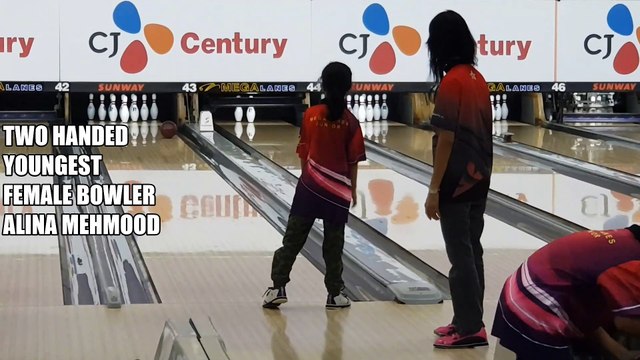Tenpin Bowling Two handed bowler traning section