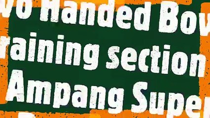 Tenpin Bowling Two handed bowler traning section