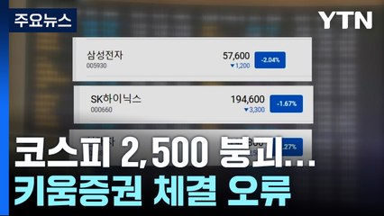관세 충격에 코스피 2,500선 붕괴...키움증권 체결 오류 / YTN