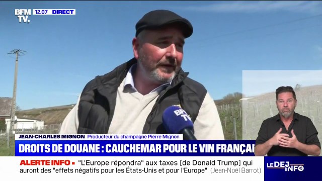 On va se battre : ce producteur de champagne réagit à la hausse des droits de douane annoncée par Donald Trump