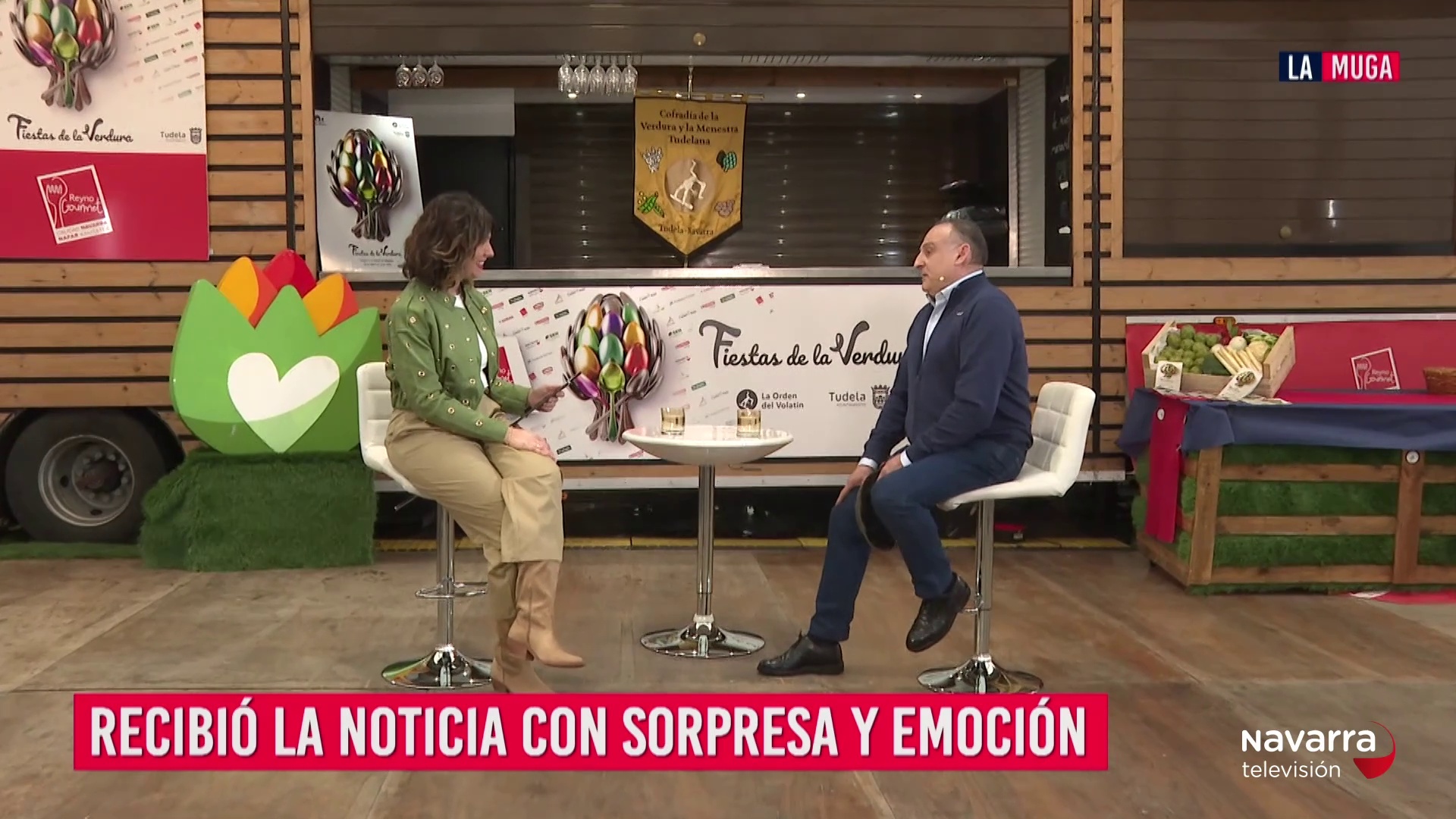 El hortelano Gustavo Blanco abrió con orgullo las fiestas