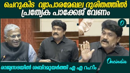 കേന്ദ്രത്തിന്റെ നയങ്ങൾ ചെറുകിട വ്യാപാരമേഖലയെ തകർത്തെന്ന് AA Rahim | AA Rahim In Rajyasabha