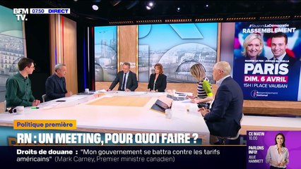 Matthieu Croissandeau dans "Première édition" le jeudi 3 avril 2025 sur BFMTV.