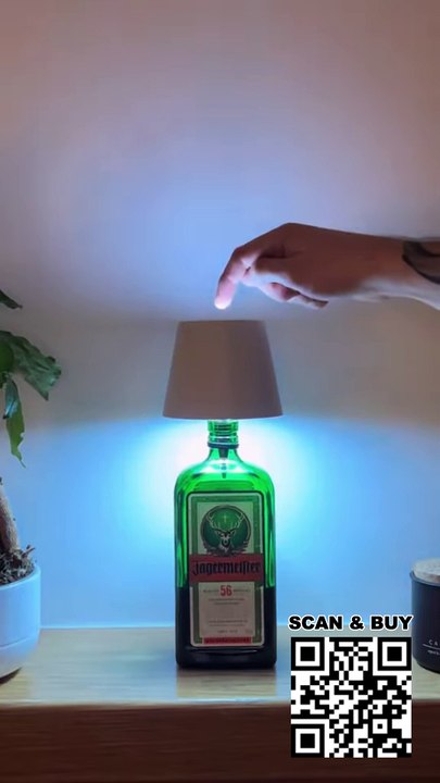 Wireless Bottle Lamp,3 Color Dimming Rechargeable Wine Bottle Lights