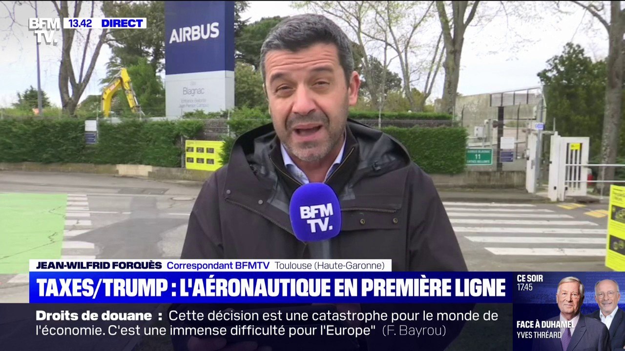 "Pas ou peu de réactions dans le secteur de l'aéronautique": taxes appliquées par Donald Trump, l'aéronautique en première ligne
