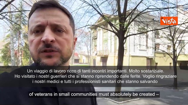 Zelensky a Dnipro: Ho visitato soldati feriti, grazie a loro e a medici che salvano vite