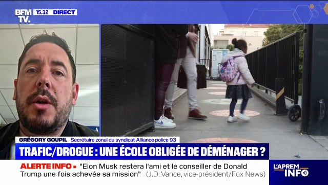 École près d'un point de deal à Saint-Ouen: C'est un recul de l'État , estime Grégory Goupil du syndicat Alliance police 93