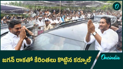 YS Jagan  -  కర్నూల్ లో జగన్ క్రేజ్. సీమ రేంజ్ తగ్గలేదు | Oneindia Telugu