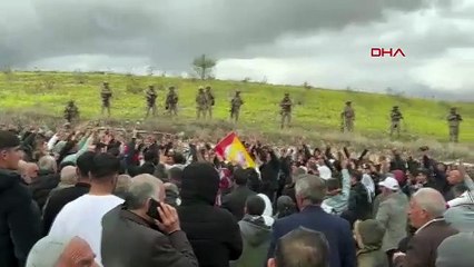 PKK yandaşları bebek katili Öcalan için toplandı