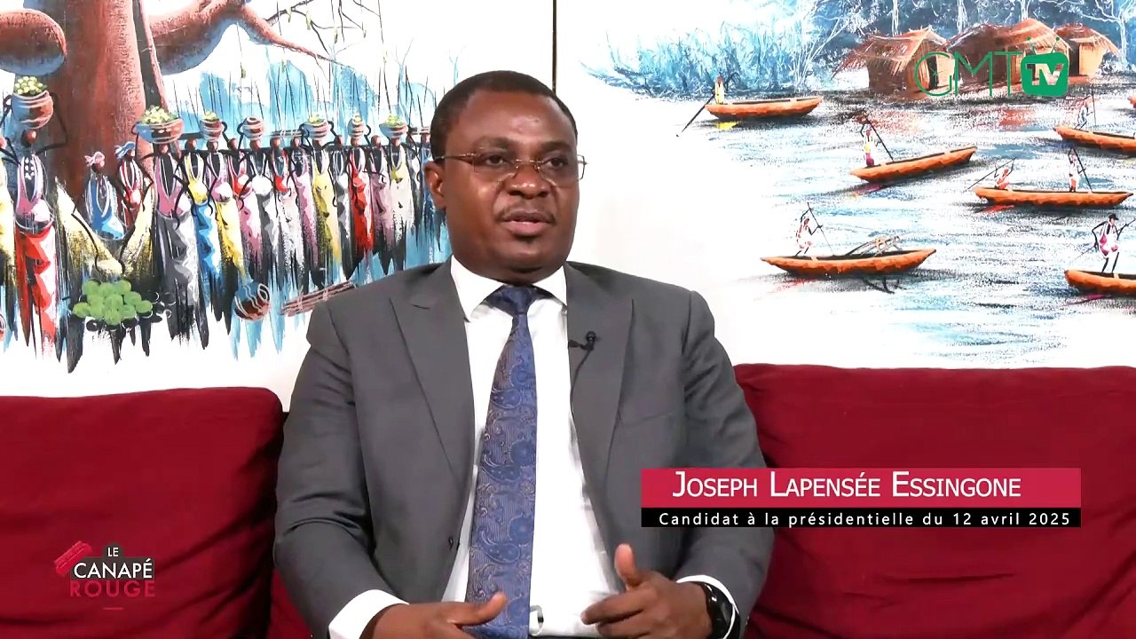 [#LeCanapéRouge] #Teaser Retrouvez Joseph Lapensée Essingone, candidat à la présidentielle ce Vendredi 04 Avril 2025 à 21h00, face caméra sur GMTtv.