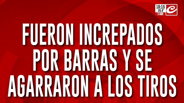 Así fue el enfrentamiento entre barras y efectivos policiales