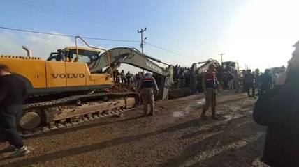 Şanlıurfa'da kanalizasyon çalışmasında göçük