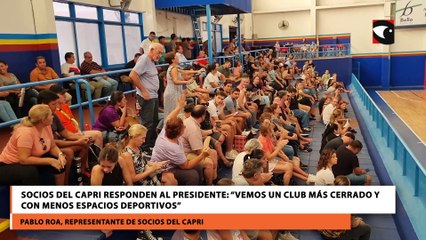 Socios del Capri responden al presidente “Vemos un club más cerrado y con menos espacios deportivos”