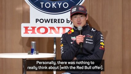 Tsunoda had 'nothing to think about' when offered Red Bull seat