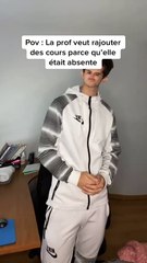 La prof veut rajouter des cours 🤣