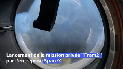 Lancement par SpaceX de la première mission spatiale habitée pour survoler les pôles