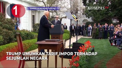 Trump Umumkan Kebijakan Tarif Impor, Kebakaran Kapal, PDIP soal Prabowo-Megawati [TOP3NEWS]