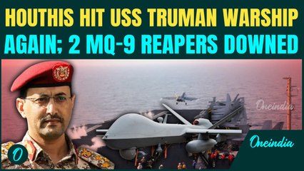 Houthis Full Scale Attack On USA: USS Truman Flees Red Sea, 17th U.S MQ-9 Reaper Downed