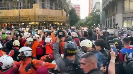 La Policía Motorizada de la PFA atropelló e hirió a un trabajador de prensa