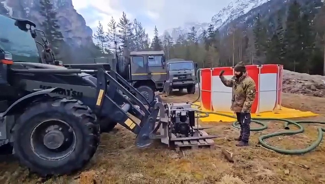 Bomba neutralizzata senza farla esplodere a San Vigilio di Marebbe. "Bastano" sabbia e acqua ad alta pressione