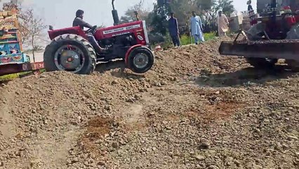 Mf 260 tractor trolley video