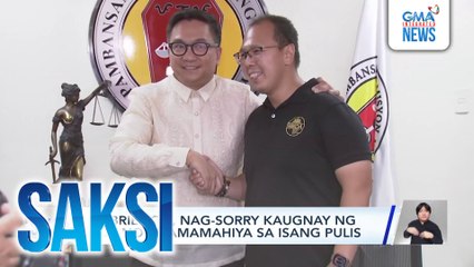 Gabriel Go, nag-sorry kaugnay ng umano'y pamamahiya sa isang pulis | Saksi