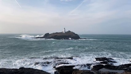Godrevy Island off the Cornwall coast by Andrew Townsend