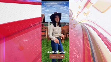 Ana Castela faz gravações em fazenda de Apucarana