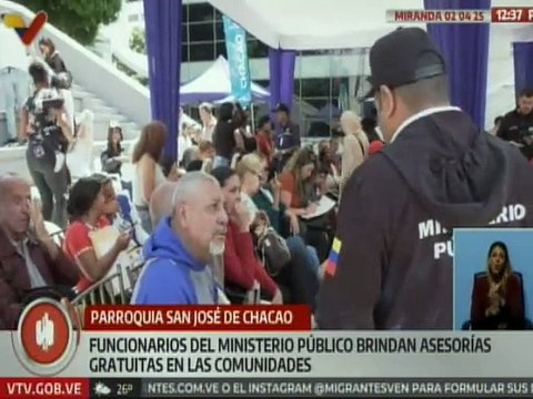 Miranda I MP realiza jornada gratuita para la atención de las comunidades desde la pquia. Chacao