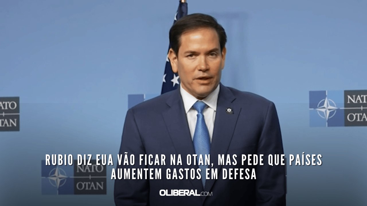 Rubio diz EUA vão ficar na Otan, mas pede que países aumentem gastos em defesa