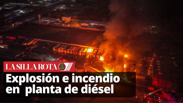 Voraz incendio consume taller y planta de diésel en Culiacán