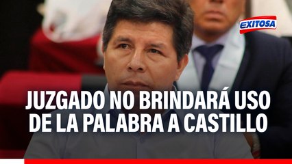 Caso Golpe de Estado: Juzgado no brindará uso de la palabra a Pedro Castillo por incidentes en audiencias