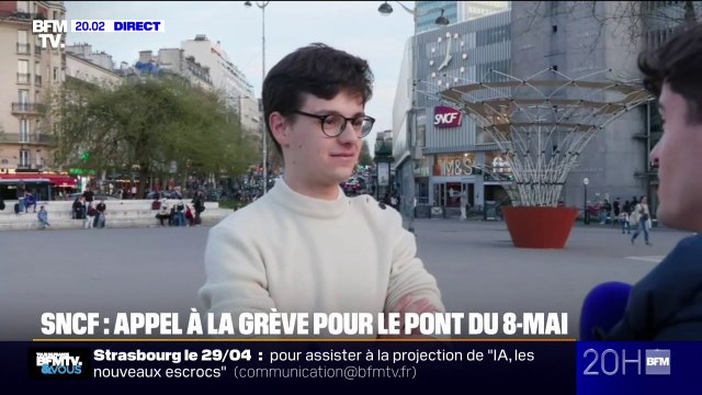 SNCF: C'est pénalisant , le syndicat Sud-Rail appel à la grève pour le pont du 8 mai