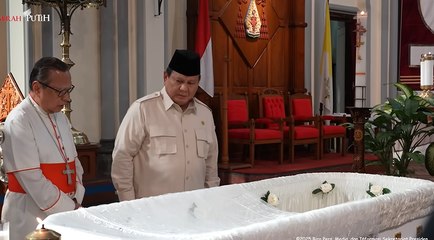 Presiden Prabowo melayat mendiang Uskup Emeritus Petrus Turang